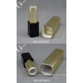 AG-HS-8535 AGPM Cosmetics cup size 11.7 12.1 12.7mm golden press-type rectangular plastic custom lipstick tube packaging design
